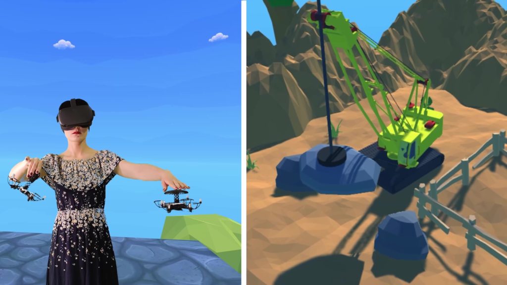 Flyables: Haptic Input Devices for Virtual Reality using Quadcopters